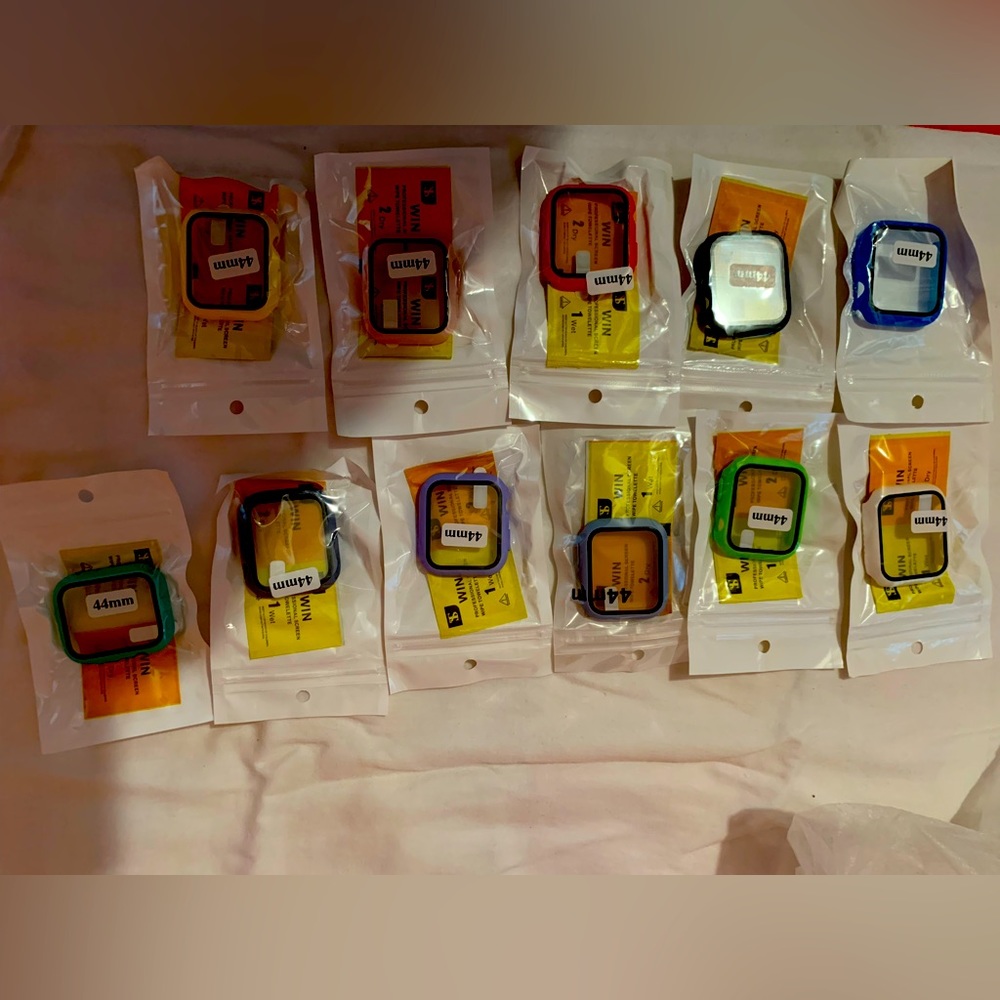 Apple Watch face covers. Assorted colors.